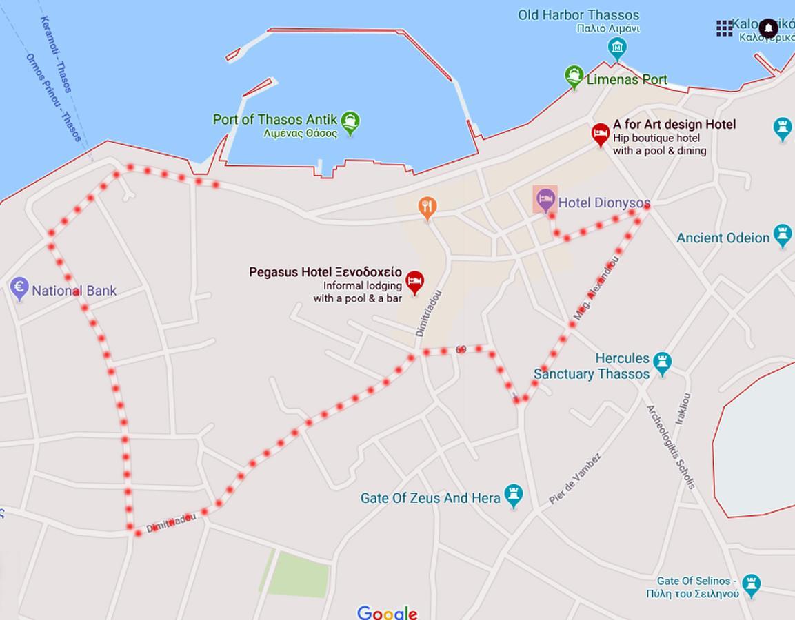 Dionyssos Hotel Лименас Екстериор снимка